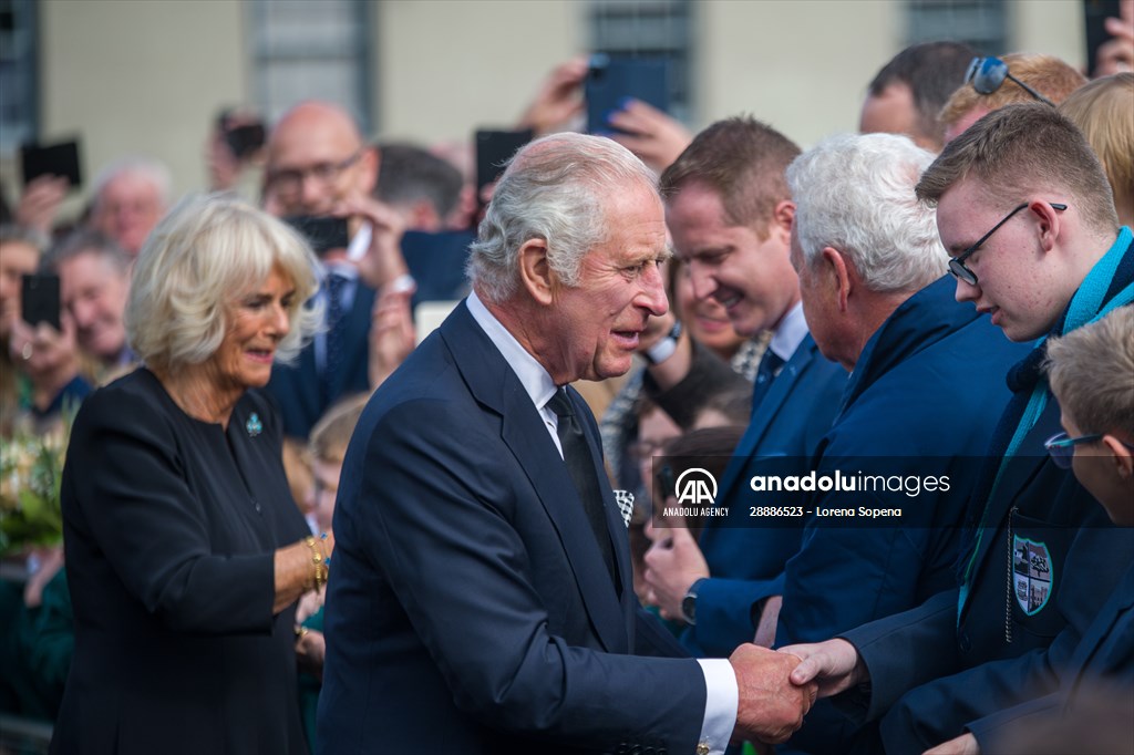 King Charles III And The Queen Consort Travel To Northern Ireland