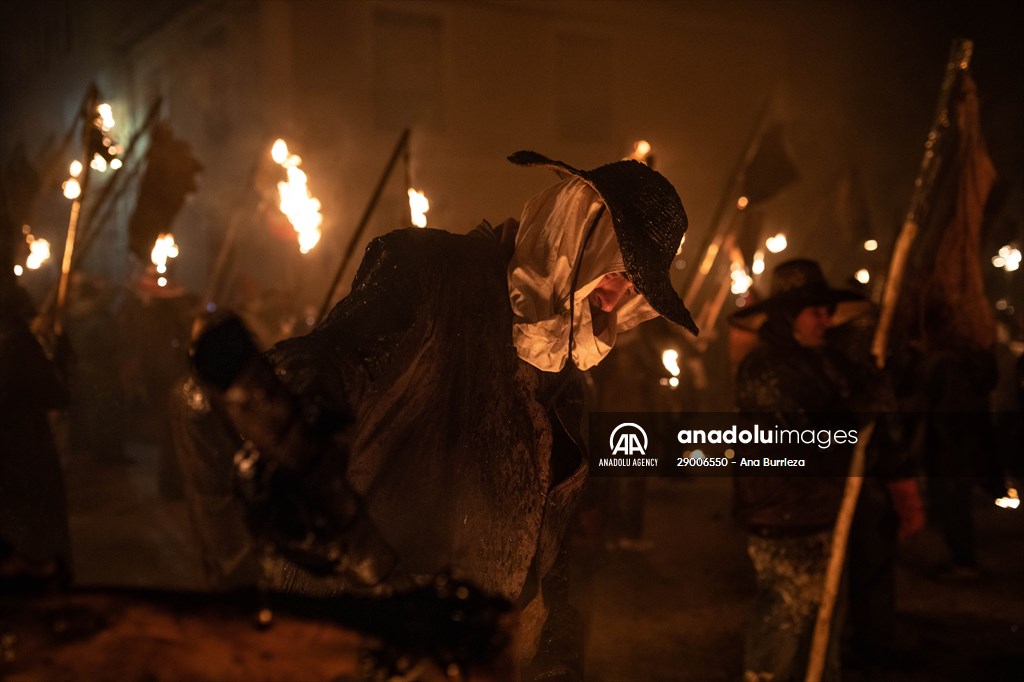 Residents of Mayorga celebrate El Vitor Festival in Spain