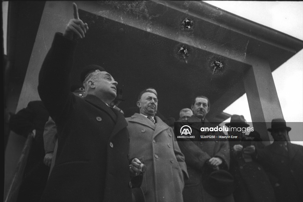 Başbakan Celal Bayar, Bursa'da