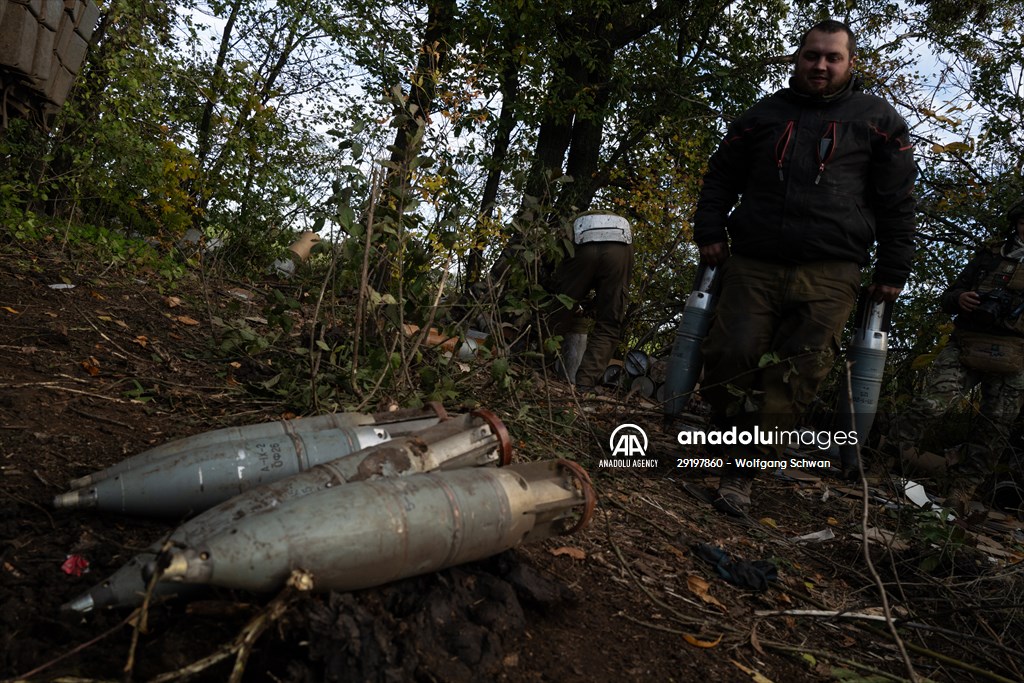 Ukrainian tank crew on the frontline in Bakhmut