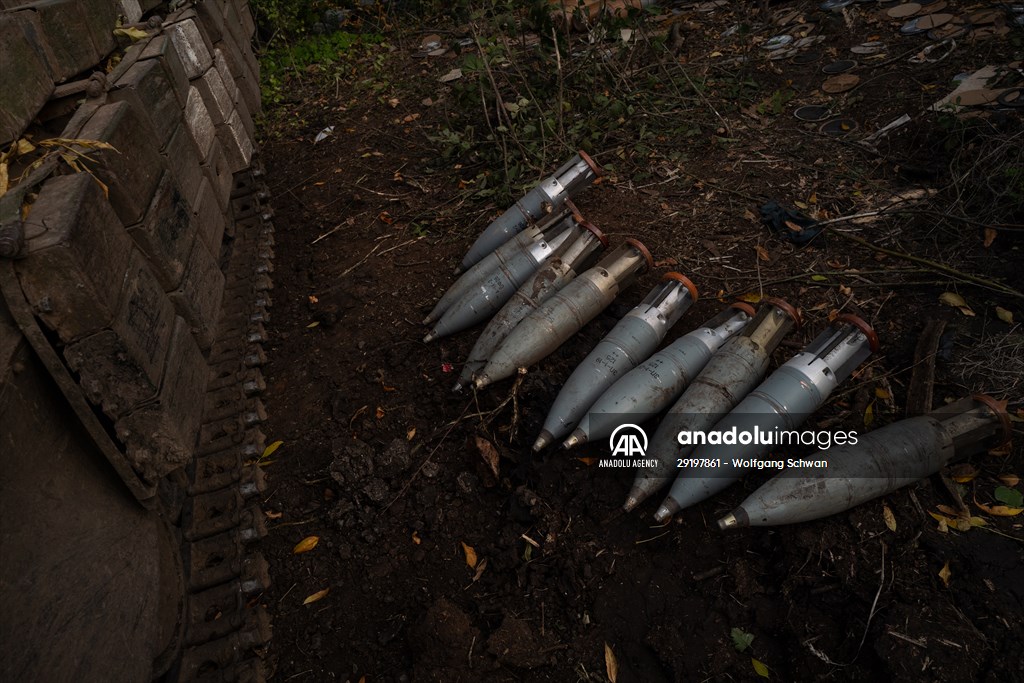 Ukrainian tank crew on the frontline in Bakhmut