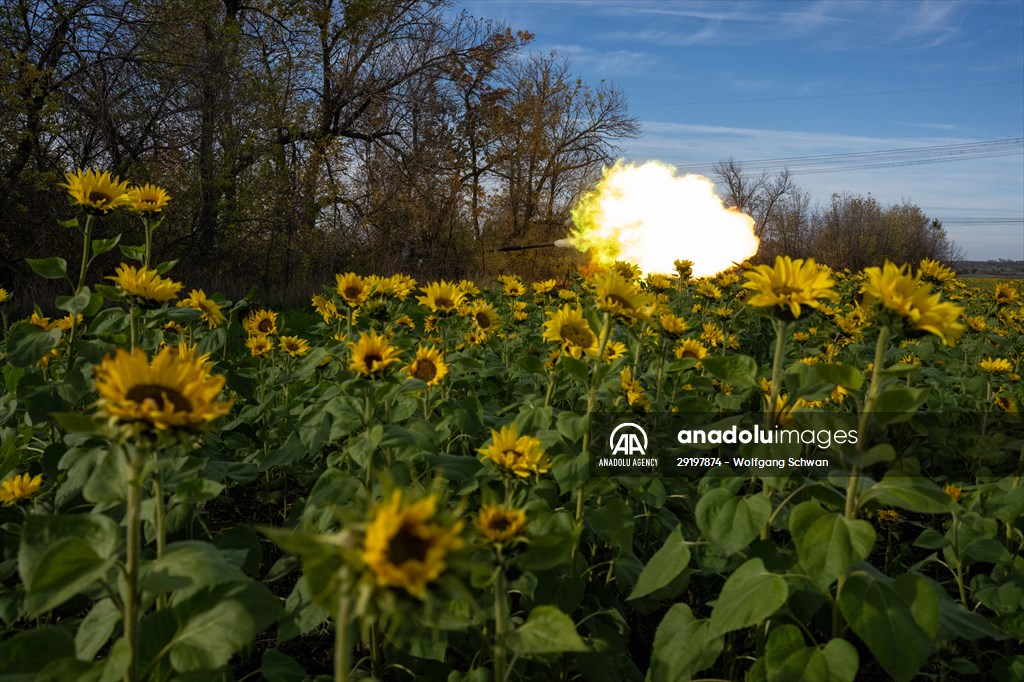 Ukrainian tank crew on the frontline in Bakhmut