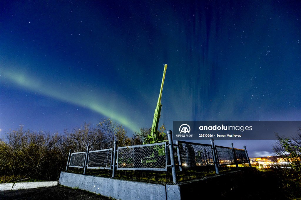 Northern lights in Russia's Murmansk