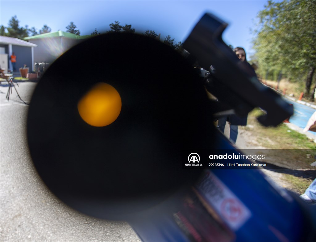 Erzurum'da güneş tutulması gözlemlendi