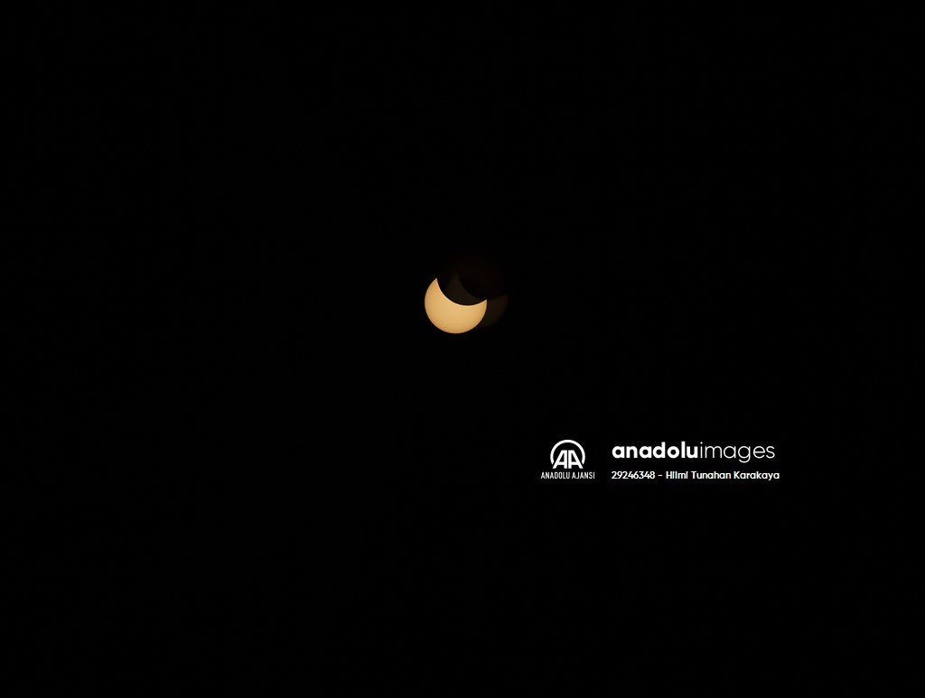 Erzurum'da güneş tutulması gözlemlendi