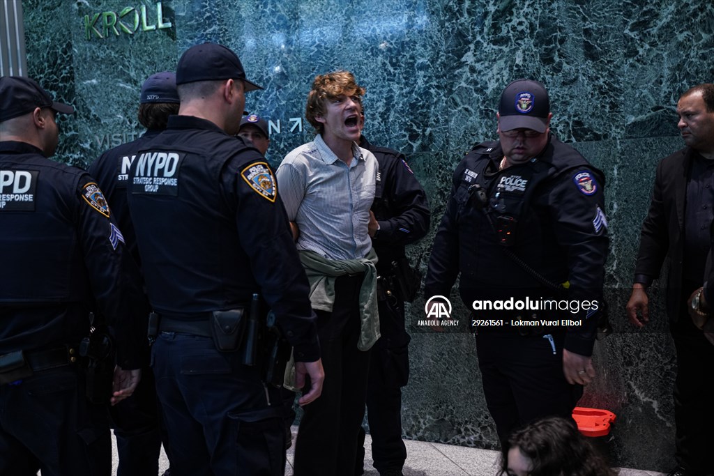 Climate activists storm BlackRock HQ in New York City