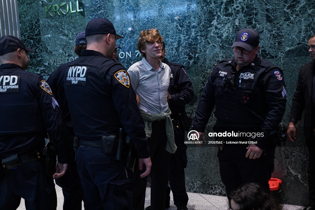 Climate activists storm BlackRock HQ in New York City