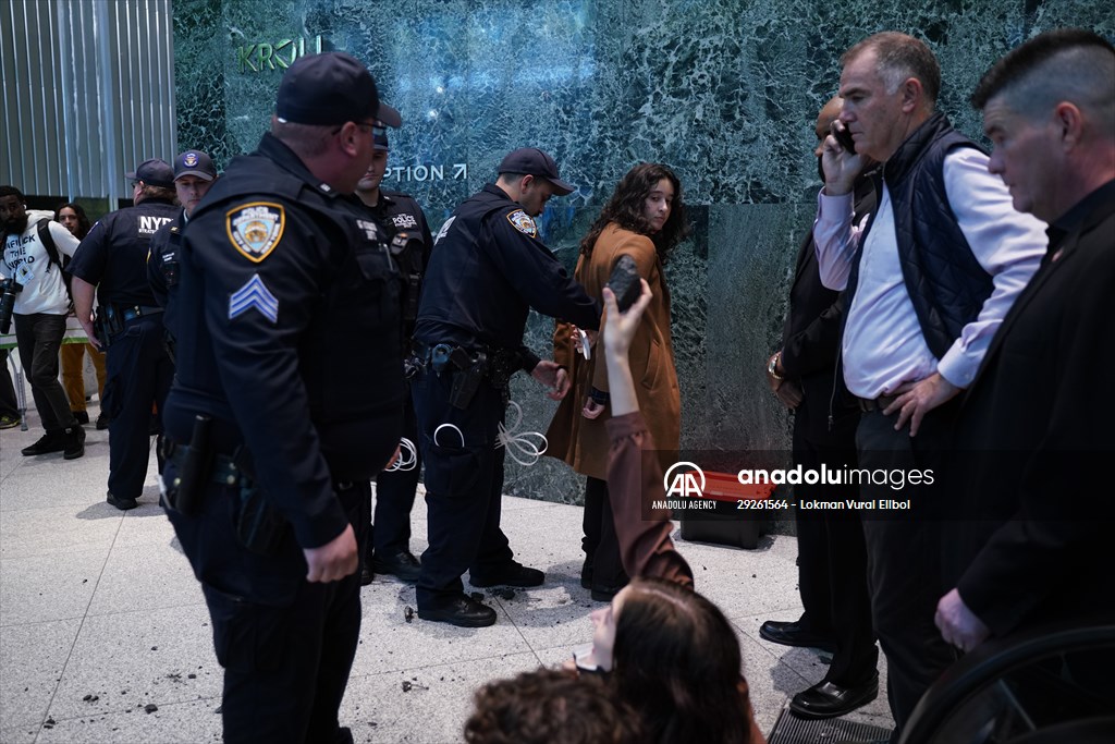 Climate activists storm BlackRock HQ in New York City