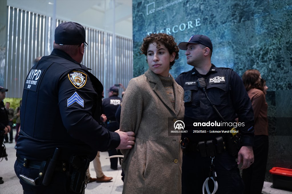 Climate activists storm BlackRock HQ in New York City