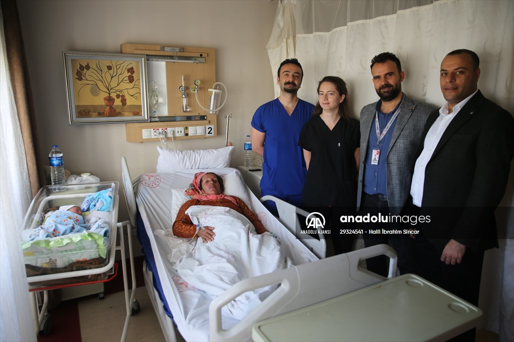 Mardinli anne ve karnındaki bebeği erken müdahaleyle hayata tutundu