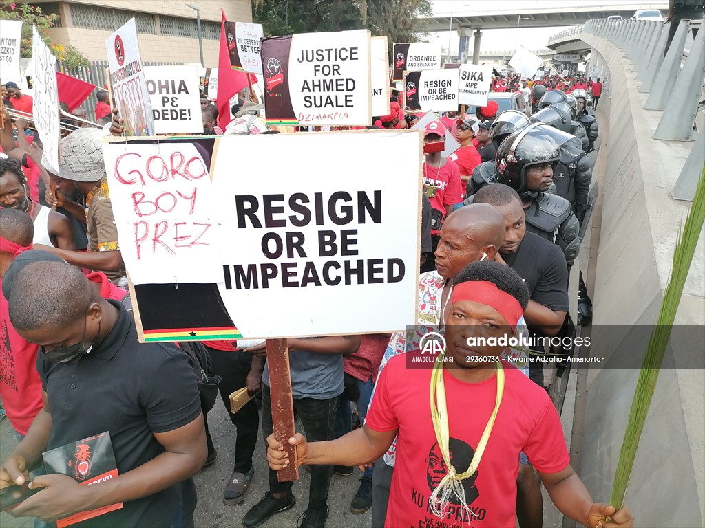 Gana'da hükümet karşıtı protesto gösterisi düzenlendi