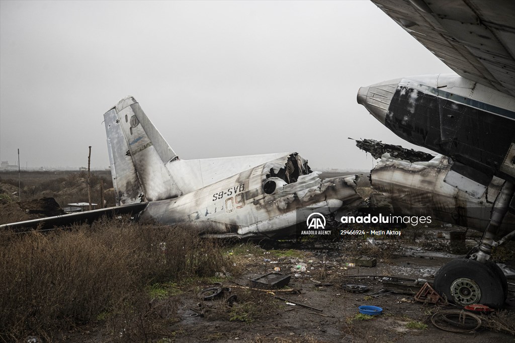 The Kherson International Airport became a "graveyard of military vehicles" after Russian retreat