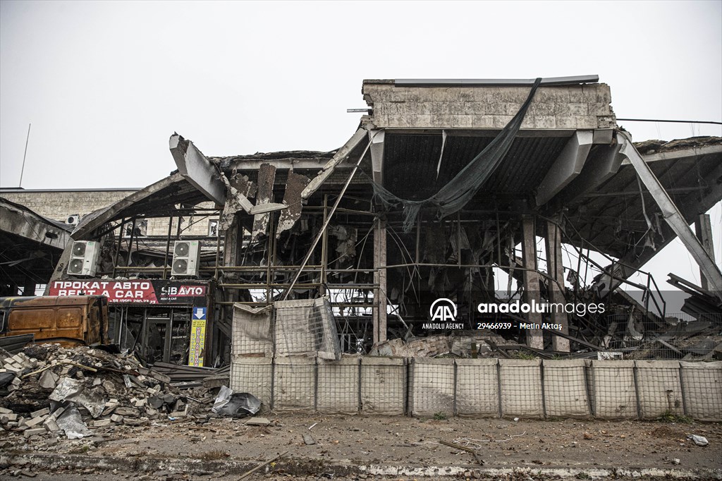 The Kherson International Airport became a "graveyard of military vehicles" after Russian retreat