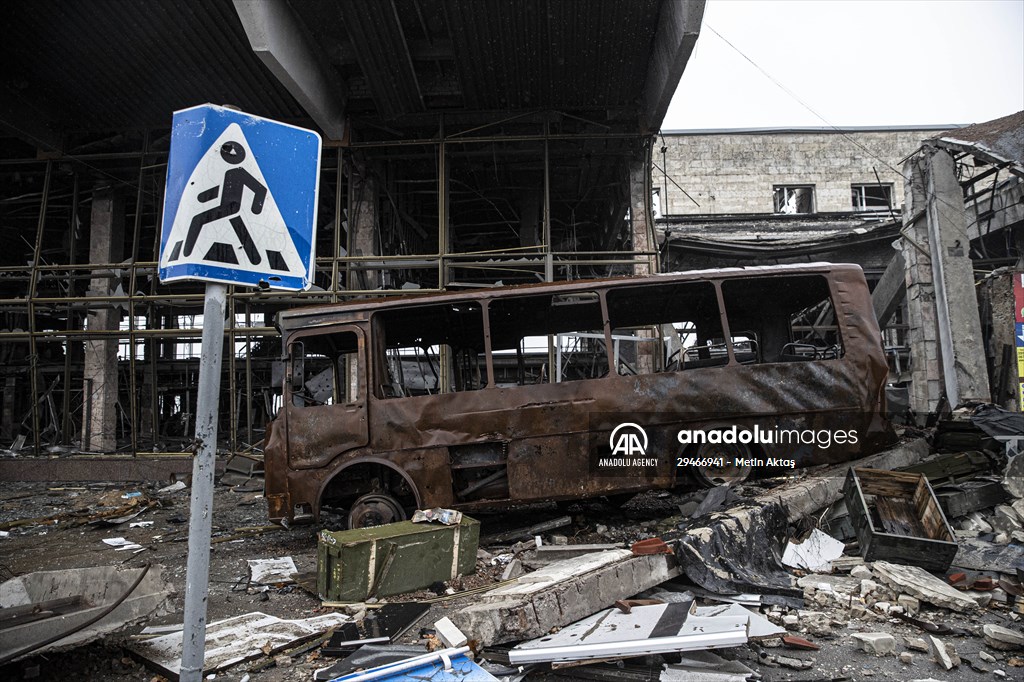 The Kherson International Airport became a "graveyard of military vehicles" after Russian retreat