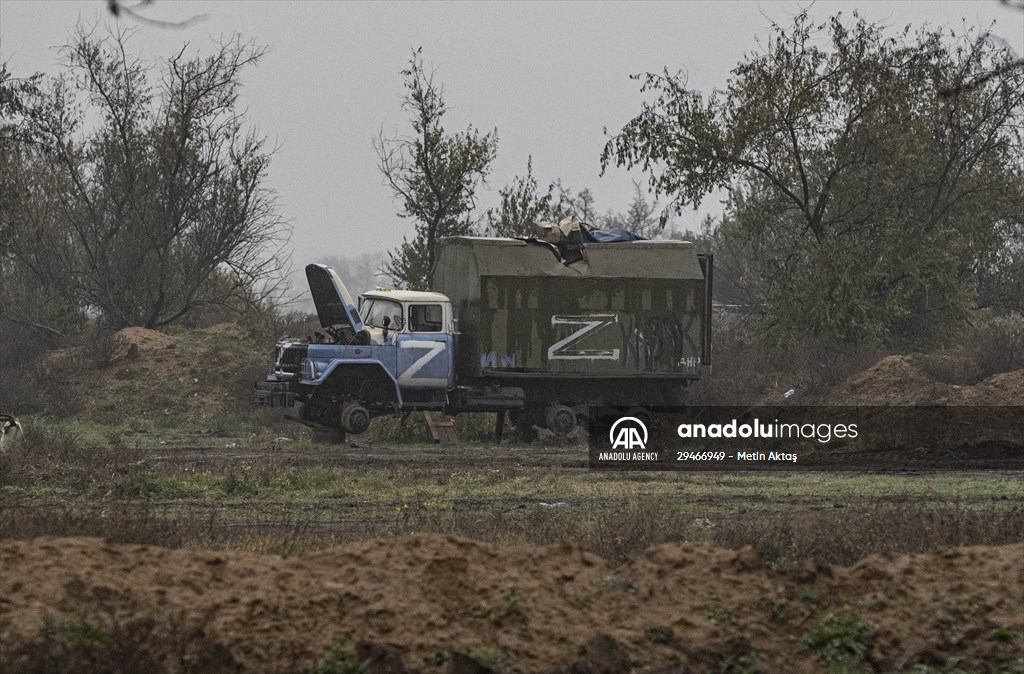 The Kherson International Airport became a "graveyard of military vehicles" after Russian retreat