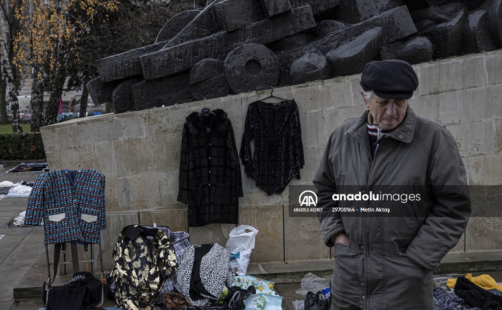 Flea market in Chisinau