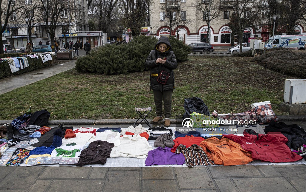 Flea market in Chisinau