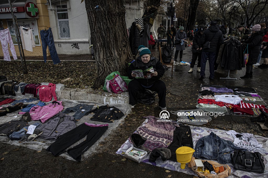 Flea market in Chisinau