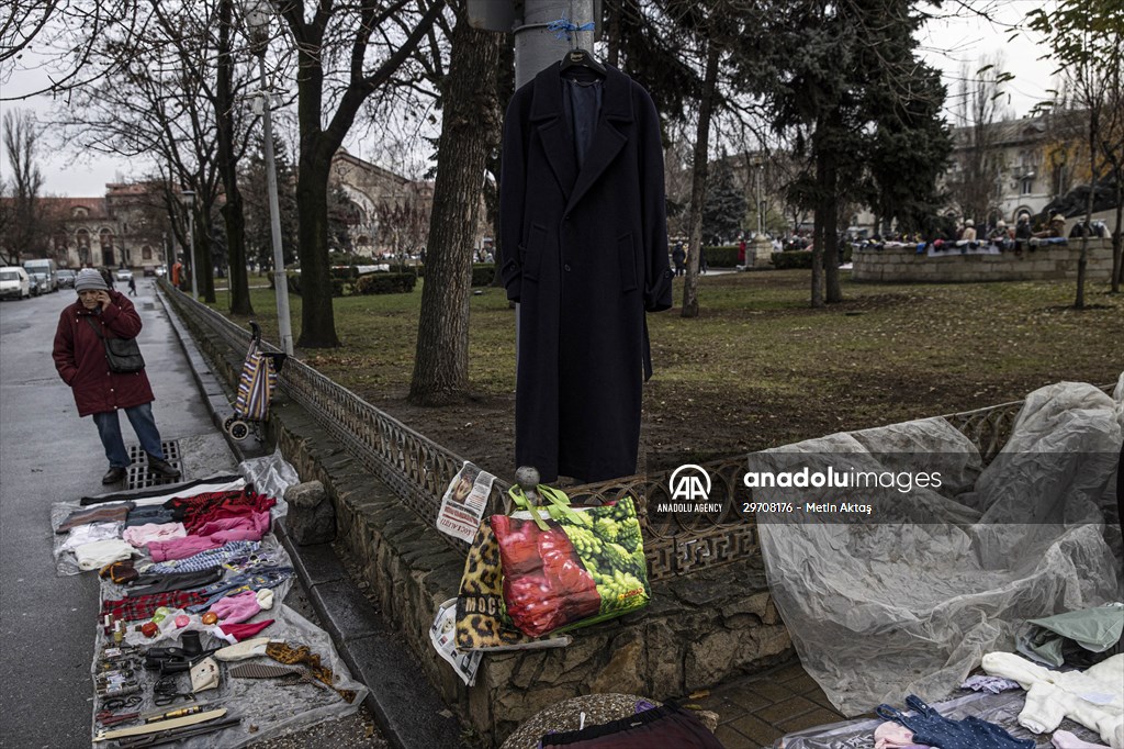 Flea market in Chisinau