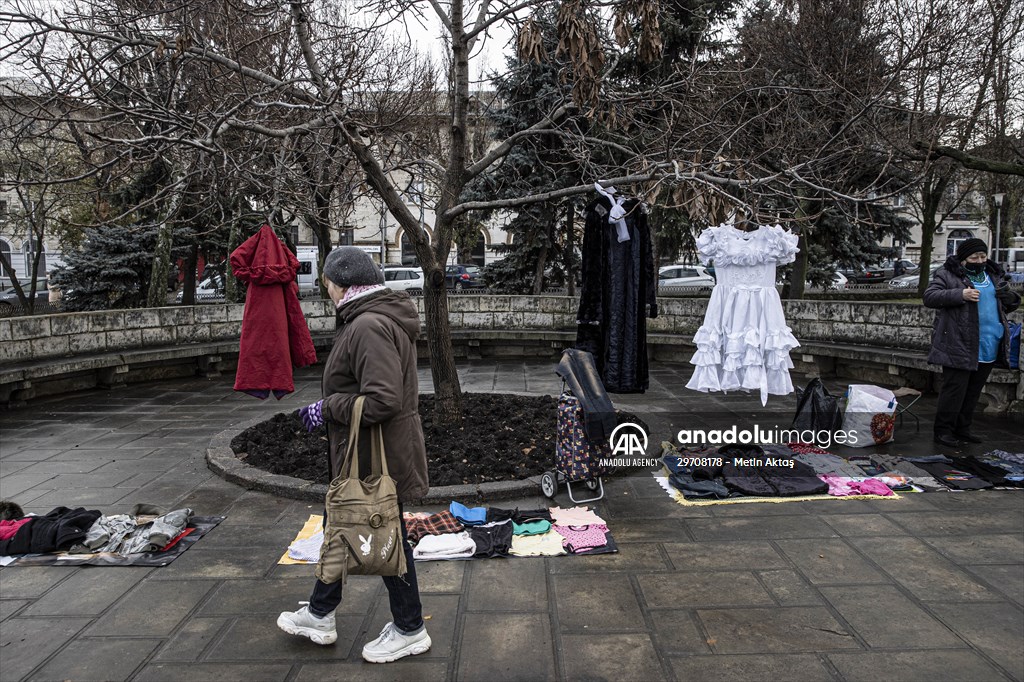 Flea market in Chisinau