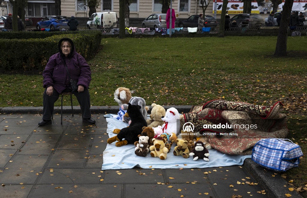 Flea market in Chisinau