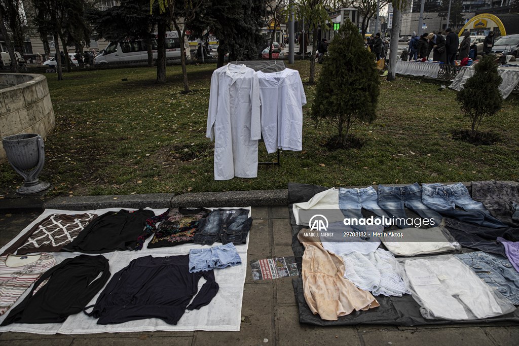 Flea market in Chisinau