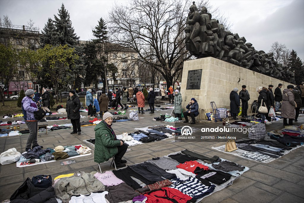 Flea market in Chisinau