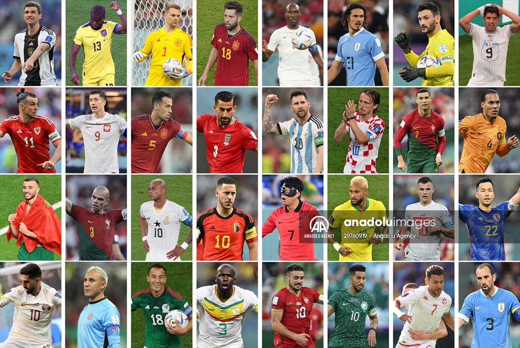 Football Stars over 30 years old at FIFA World Cup Qatar 2022