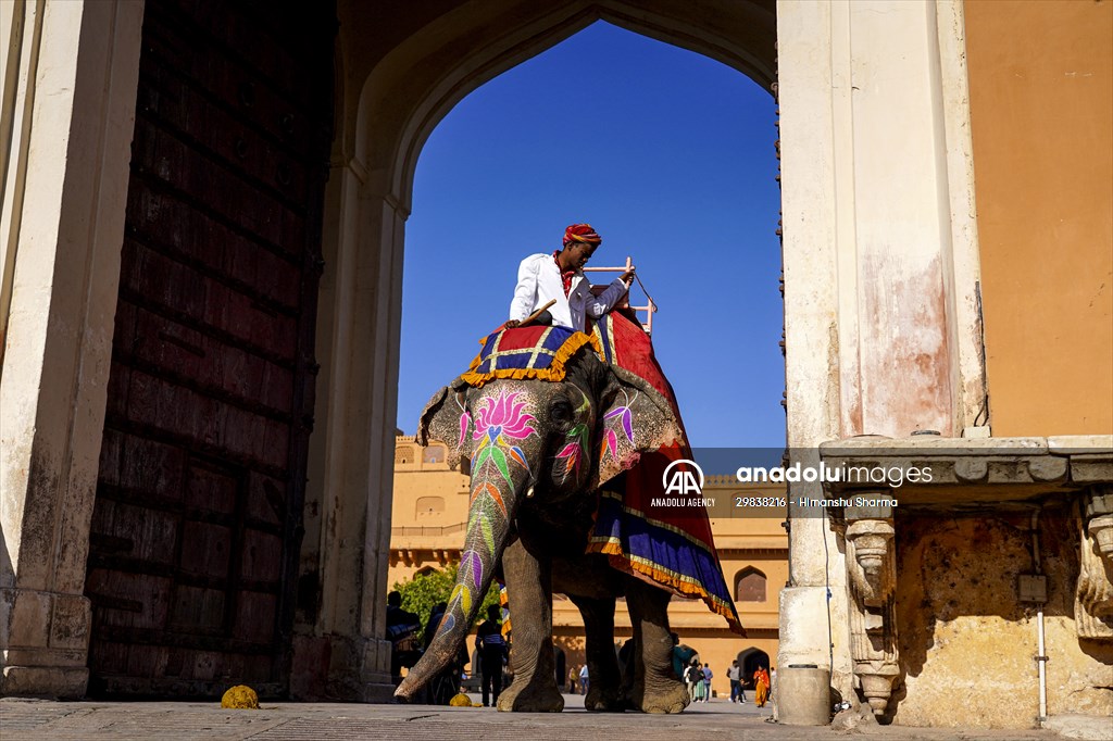 UNESCO World Heritage Site: Historical Amber Fort in India's Jaipur