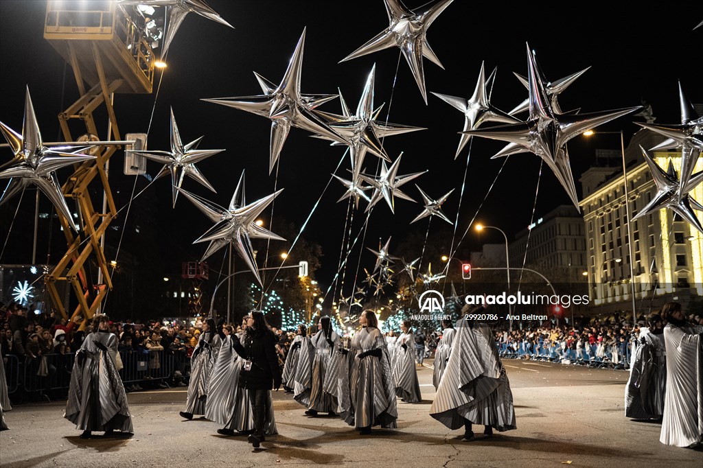 Three Wise Men parade in Madrid