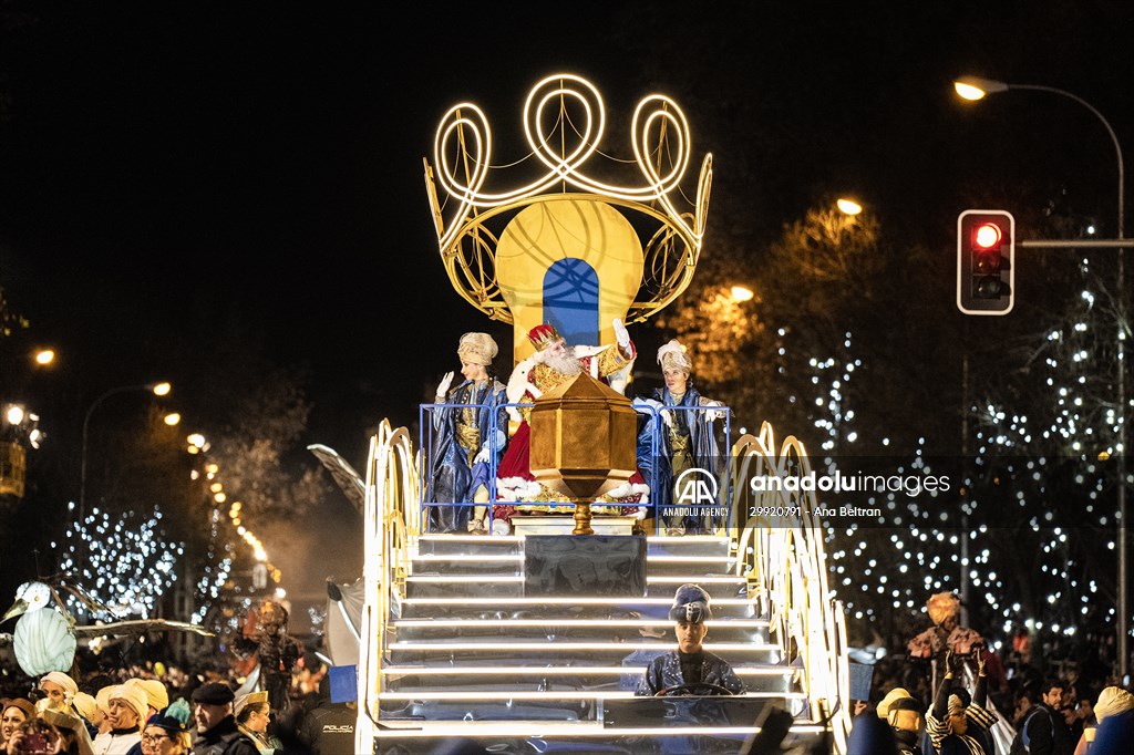 Three Wise Men parade in Madrid