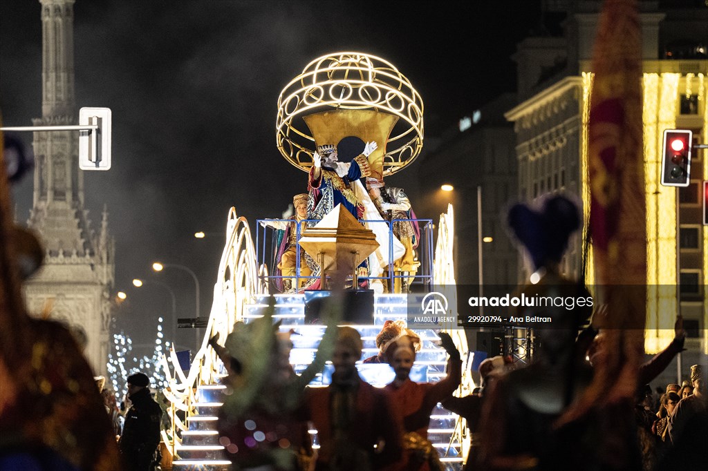 Three Wise Men parade in Madrid