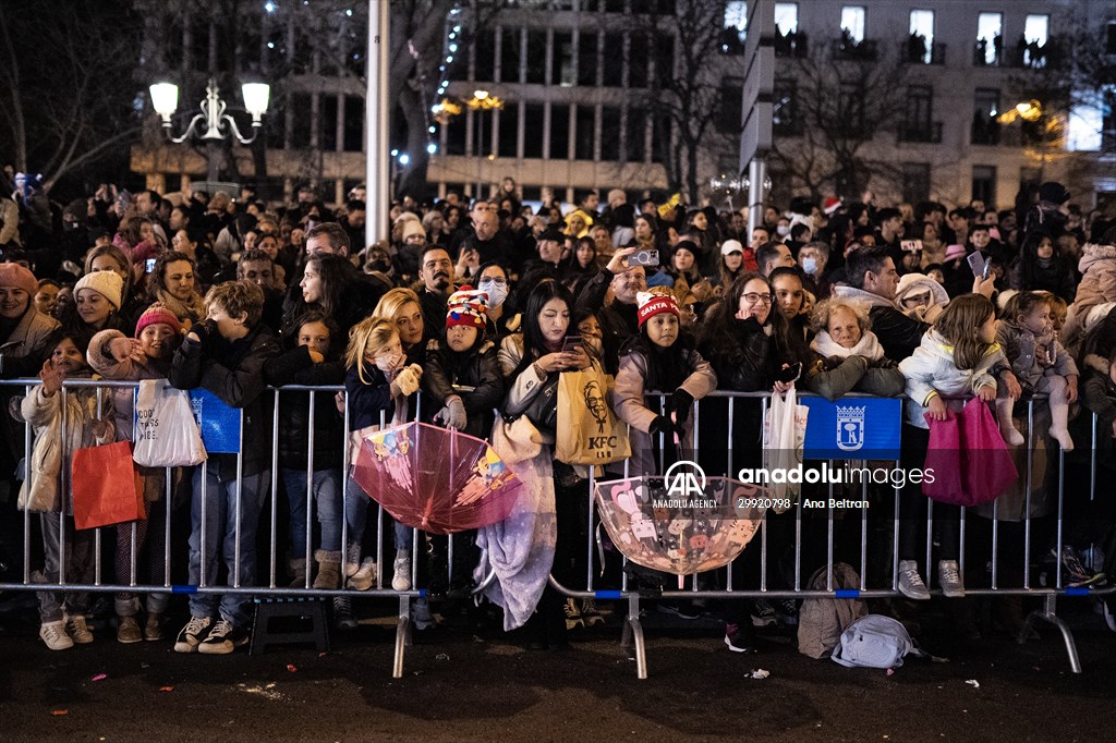 Three Wise Men parade in Madrid