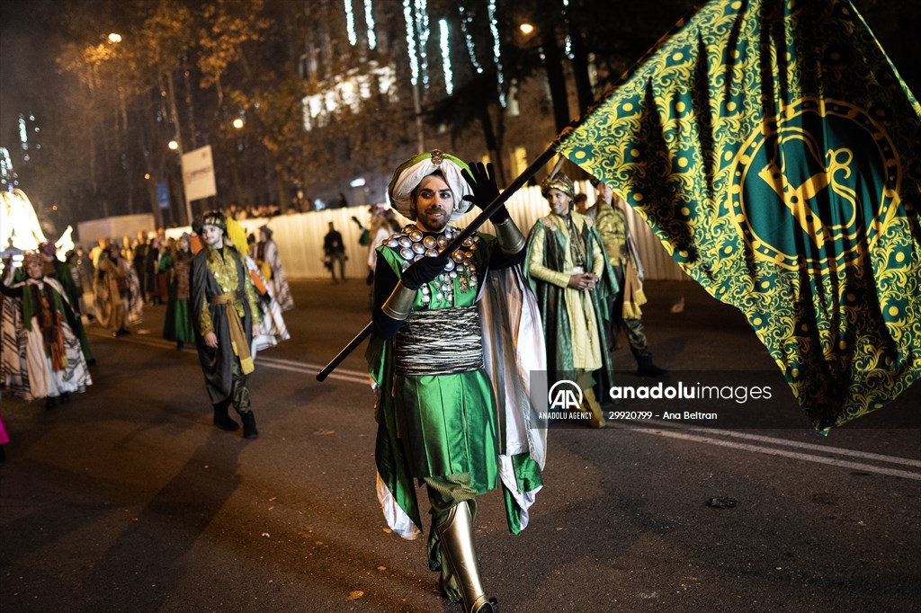 Three Wise Men parade in Madrid