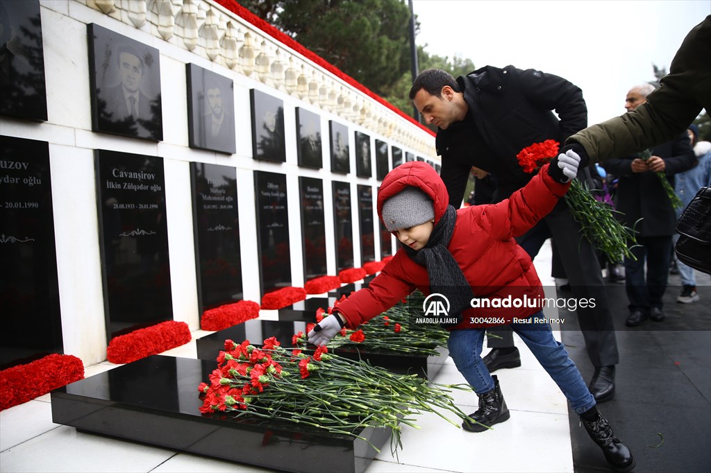 Azerbaycan'da "Kanlı Ocak" kurbanları anılıyor