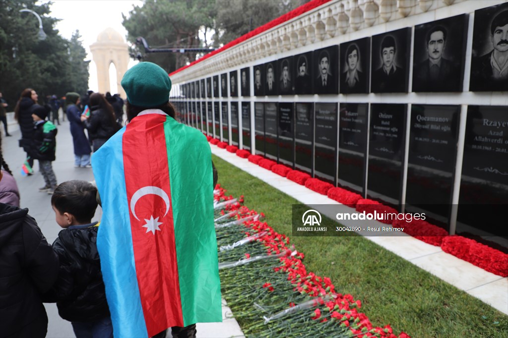 Azerbaycan'da "Kanlı Ocak" kurbanları anılıyor