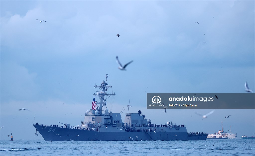 USS Nitze naval ship in Istanbul