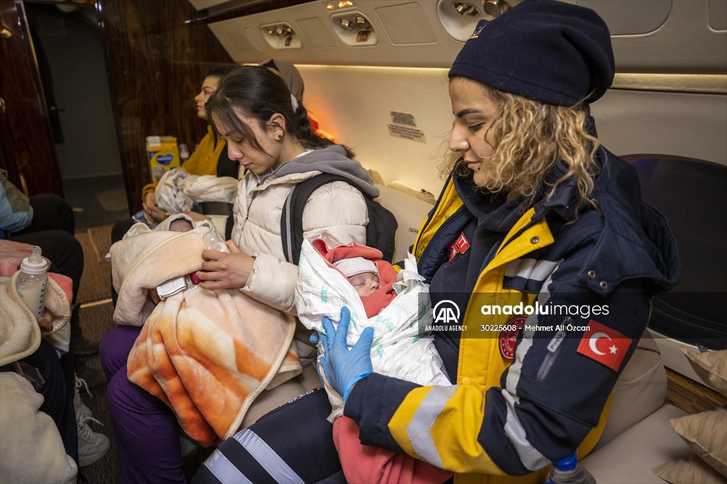 16 babies transferred to Ankara from quake-hit Kahramanmaras