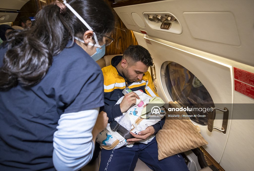 16 babies transferred to Ankara from quake-hit Kahramanmaras