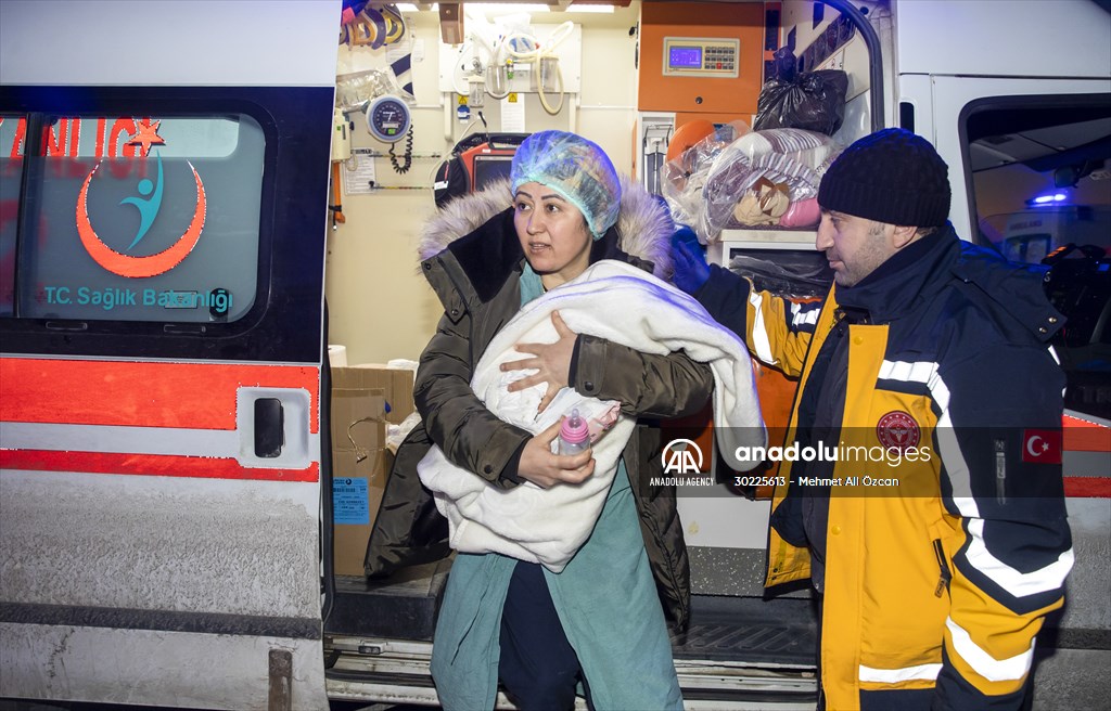 16 babies transferred to Ankara from quake-hit Kahramanmaras
