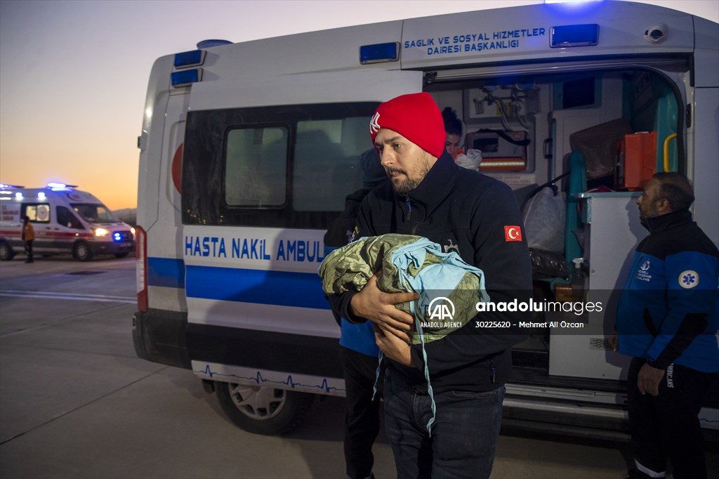 16 babies transferred to Ankara from quake-hit Kahramanmaras