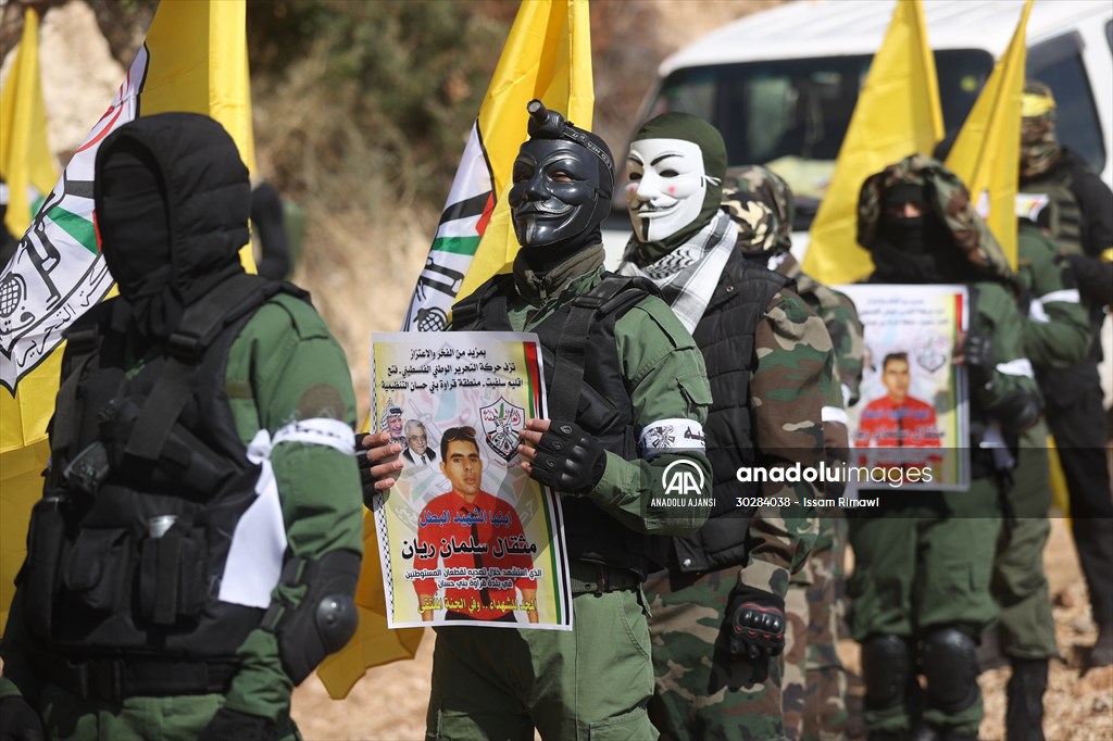 Batı Şeria'da Yahudi yerleşimci tarafından öldürülen Filistinlinin cenaze töreni