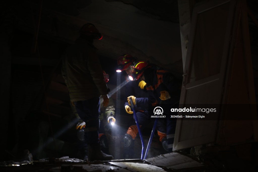 Aftermath of the earthquakes in quake-hit Hatay