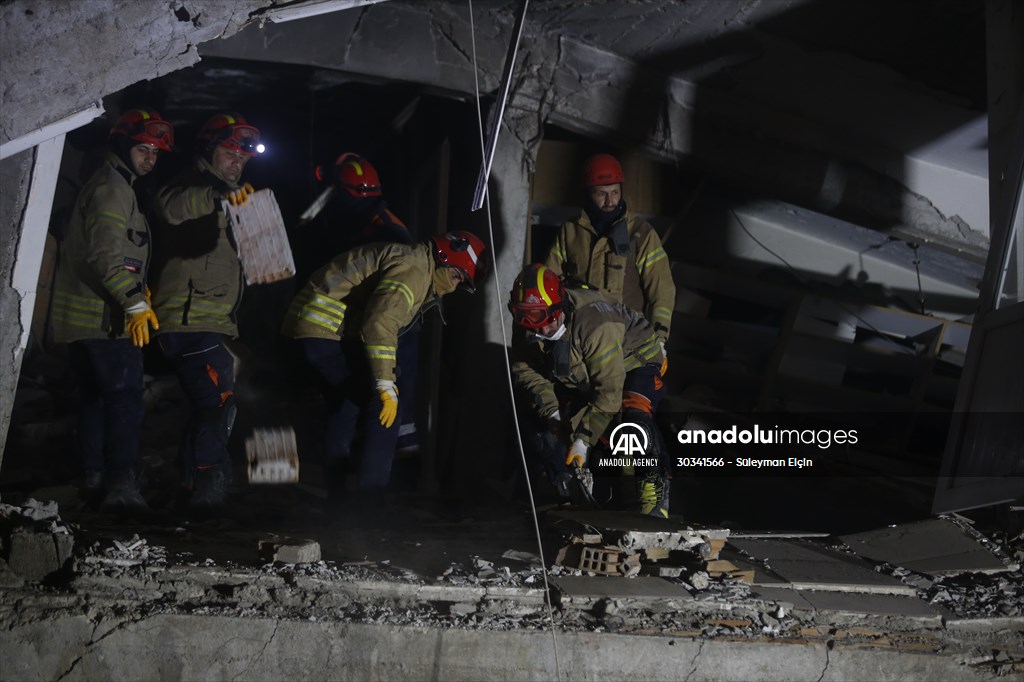 Aftermath of the earthquakes in quake-hit Hatay