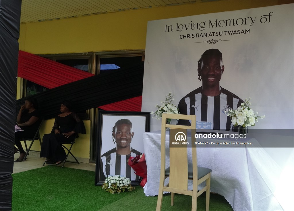 Loved ones mourn the loss of Ghanian soccer player Christian Atsu in his family home