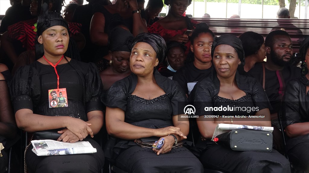 Depremde hayatını kaybeden Hataysporlu Atsu için ülkesinde cenaze töreni düzenlendi