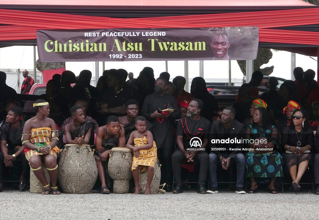 Depremde hayatını kaybeden Hataysporlu Atsu için ülkesinde cenaze töreni düzenlendi