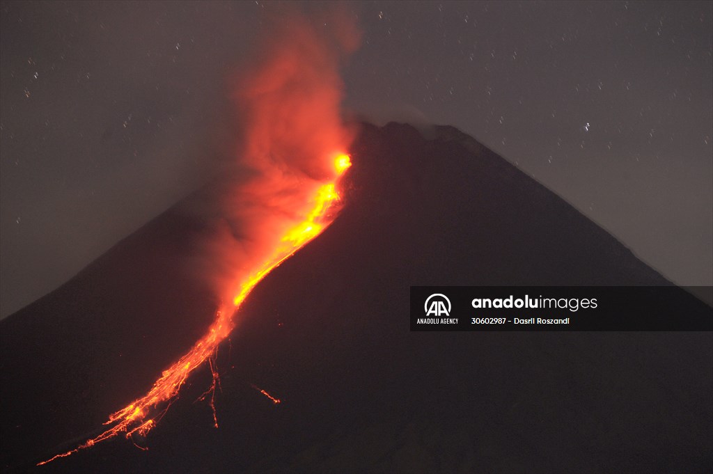 Mount Merapi Eruption in Indonesia