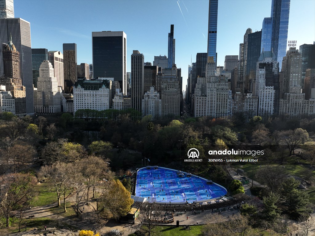 Pickleball courts open at Wollman Rink in Central Park