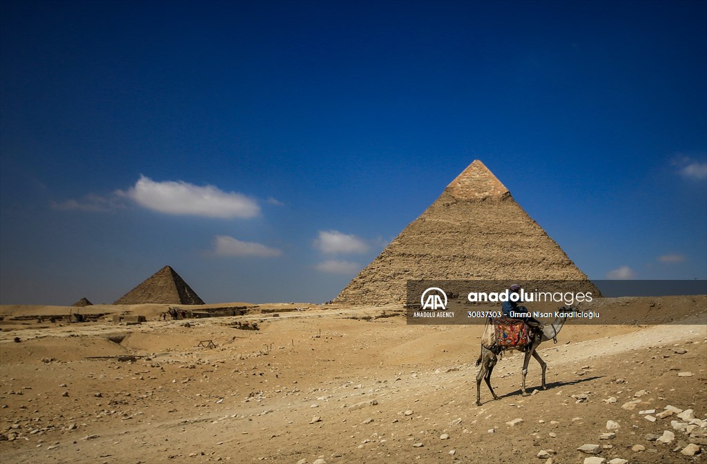 Egypt's Great Pyramid of Giza continue to attract local and foreign tourists